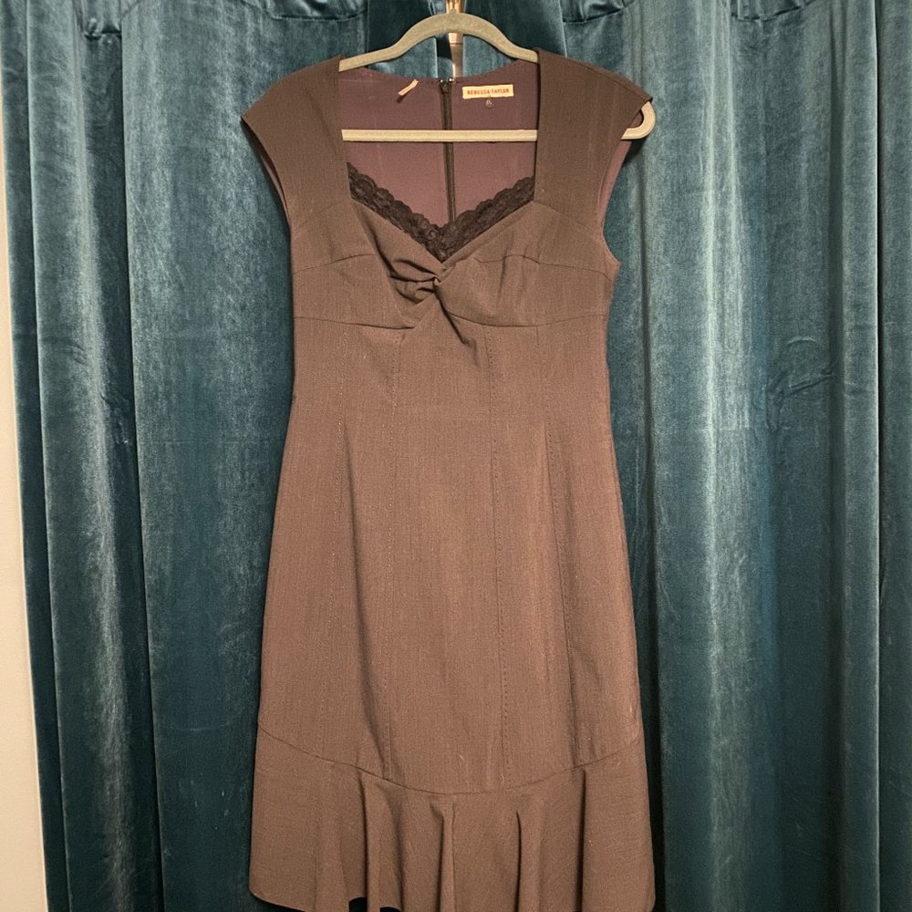 Rebecca Taylor gray dart dress size 10